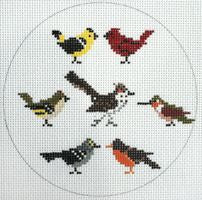 Painted Pony Designs Birds Orn Needlepoint Canvas