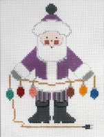 Painted Pony Designs Electric Santa Needlepoint Canvas