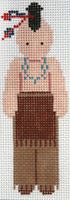 Painted Pony Designs Petei Native American Boy  Needlepoint Canvas