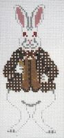 Painted Pony Designs Petei Alice in Wonderland: White Rabbit Needlepoint Canvas