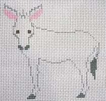 Painted Pony Designs Donkey on Grey Needlepoint Canvas