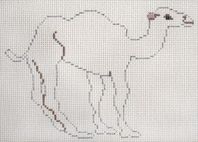 Painted Pony Designs Camel on Ecru Needlepoint Canvas