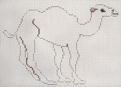 Painted Pony Designs Camel on Ecru Needlepoint Canvas