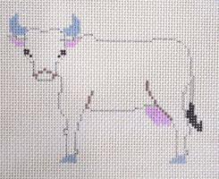 Painted Pony Designs Standing Cow 311-A Needlepoint Canvas