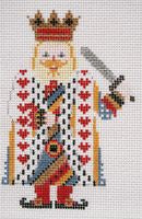 Painted Pony Designs Petei Alice in Wonderland: King of Hearts Needlepoint Canvas