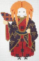 Painted Pony Designs Petei Kabuki Actor Needlepoint Canvas