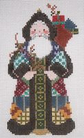 Painted Pony Designs Victorian Crazy Quilt Santa Needlepoint Canvas