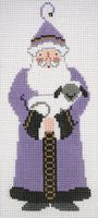 Painted Pony Designs Santa Holding Lamb Needlepoint Canvas