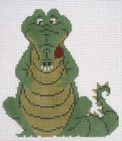 Painted Pony Designs Petei Crocodile Needlepoint Canvas