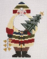 Painted Pony Designs Yukon Santa Needlepoint Canvas