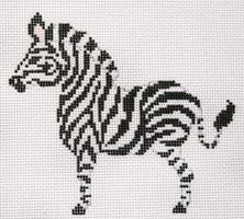 Painted Pony Designs Zebra 686 Needlepoint Canvas