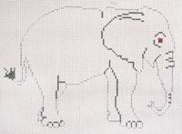 Painted Pony Designs Elephant 687 Needlepoint Canvas