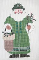 Painted Pony Designs Deck the Halls Santa Needlepoint Canvas