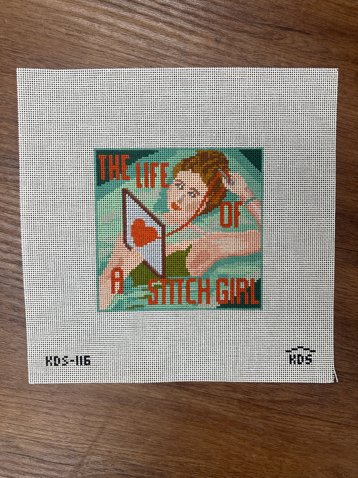 The Gingham Stitchery Kirkland Design Studios Life Of A Stitch Girl Needlepoint Canvas