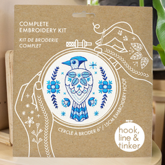 Hook Line and Tinker Embroidery Kits - Blue Jay Complete Embroidery Kit