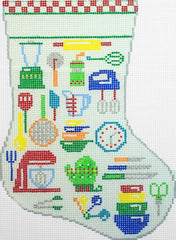 Susan Roberts EP Arts Kitchen Equipment Mini Stocking Needlepoint Canvas