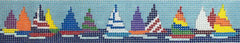 Susan Roberts Needlepoint Sailboat Race Belt Needlepoint Canvas