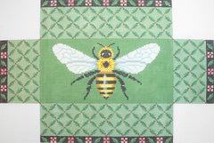 Susan Roberts Needlepoint Leaf Trellis Bee Brick Cover Needlepoint Canvas