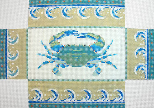 Susan Roberts Needlepoint Maryland Crab Brick Cover Needlepoint Canvas