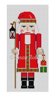 Susan Roberts Needlepoint Santa Nutcracker With Lantern Needlepoint Canvas