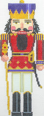 Susan Roberts Needlepoint Red and Gold King Nutcracker Needlepoint Canvas