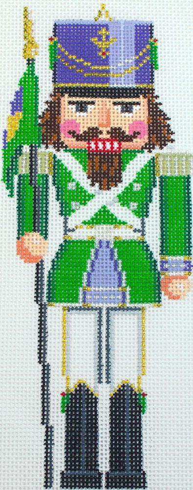 Susan Roberts Needlepoint Banner Guard Nutcracker Needlepoint Canvas