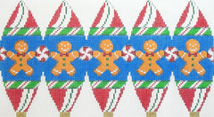 Susan Roberts Needlepoint Gingerbread Boys Hot Air Balloon Needlepoint Canvas