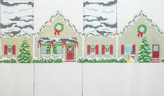 Susan Roberts Needlepoint Christmas Mini House 3D Needlepoint Canvas