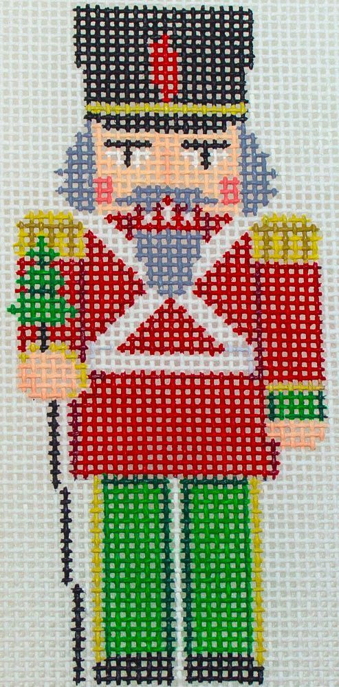 Susan Roberts Needlepoint Nutcracker Ornament Needlepoint Canvas