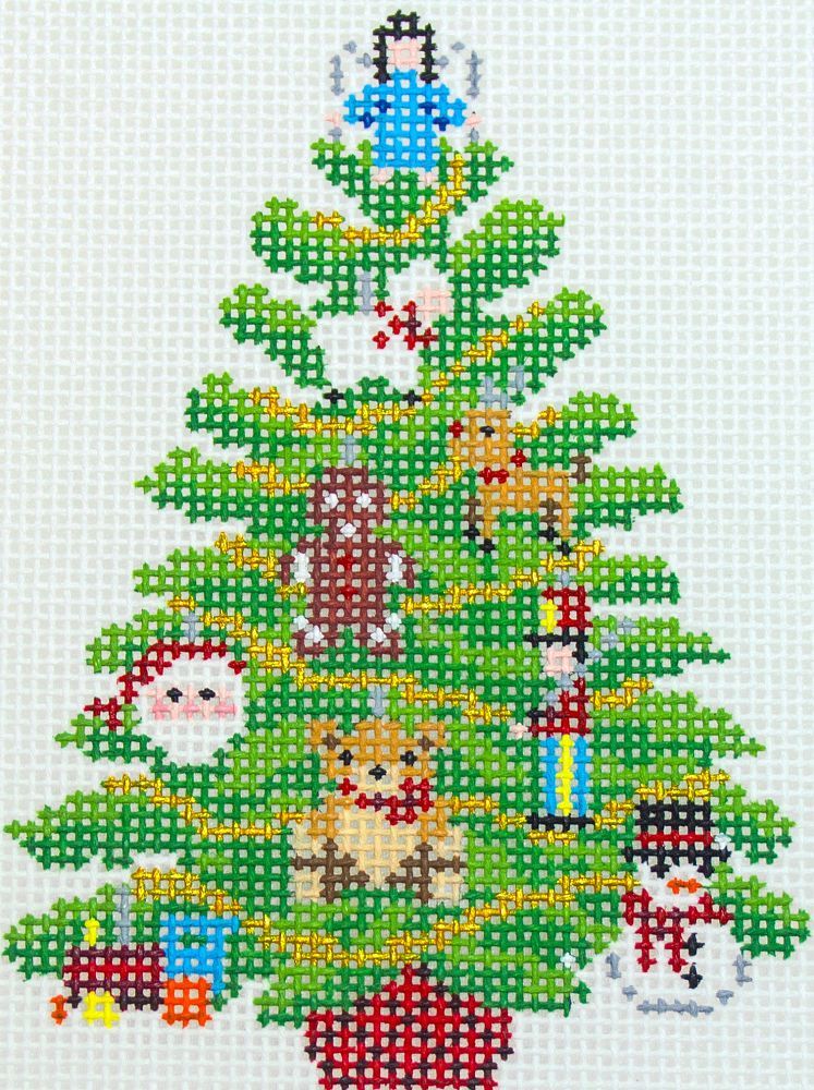 Susan Roberts Needlepoint Toy Tree Needlepoint Canvas