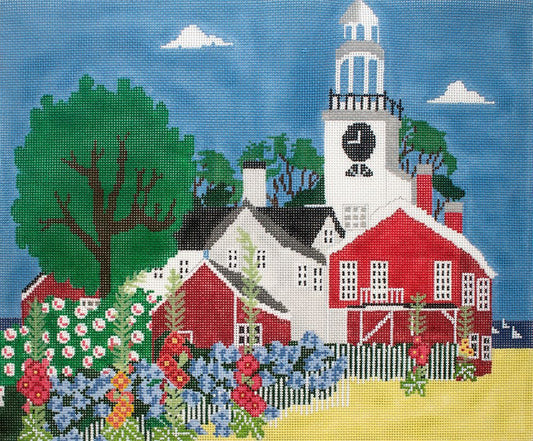 Sea Breeze J & J Graphics Nantucket Garden Needlepoint Canvas