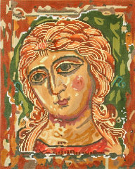Barbara Russell Archangel Gabriel 12th Century Russian Needlepoint Canvas