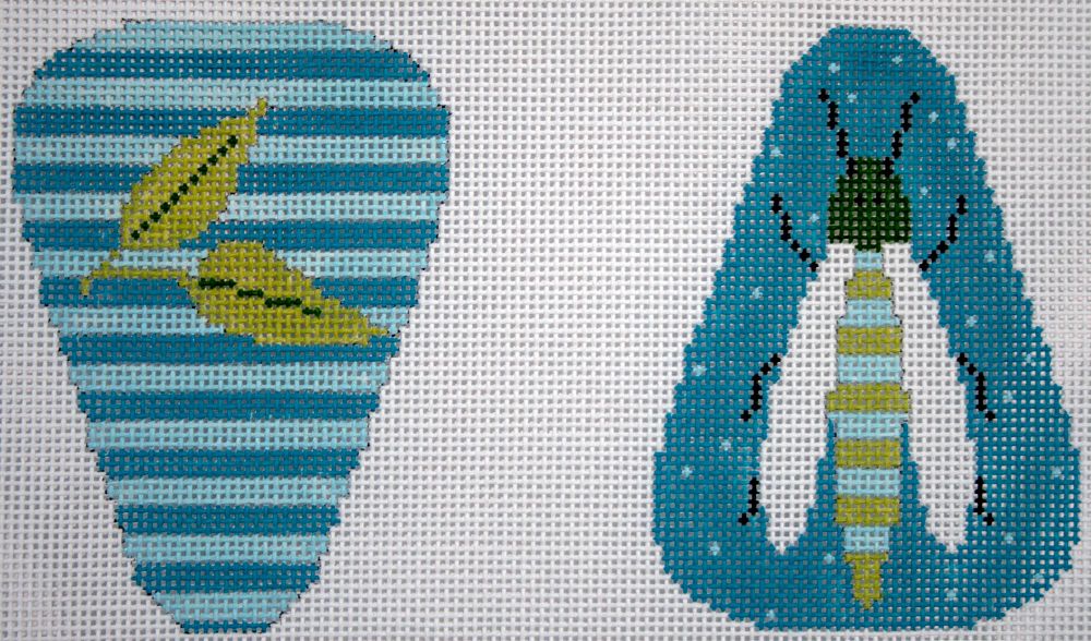 Pippin Studio Bug Scissor Case Needlepoint Canvas
