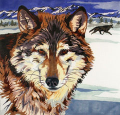 Barbara Russell The Wolf Needlepoint Canvas