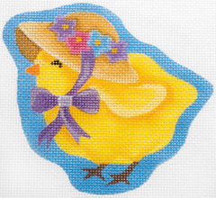 Pepperberry Designs Bonnet Chick Needlepoint Canvas