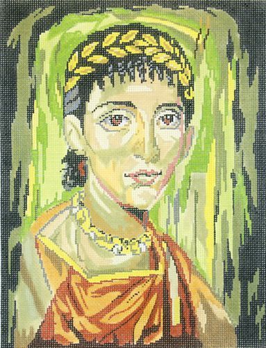 Barbara Russell Face from Antiquity Needlepoint Canvas