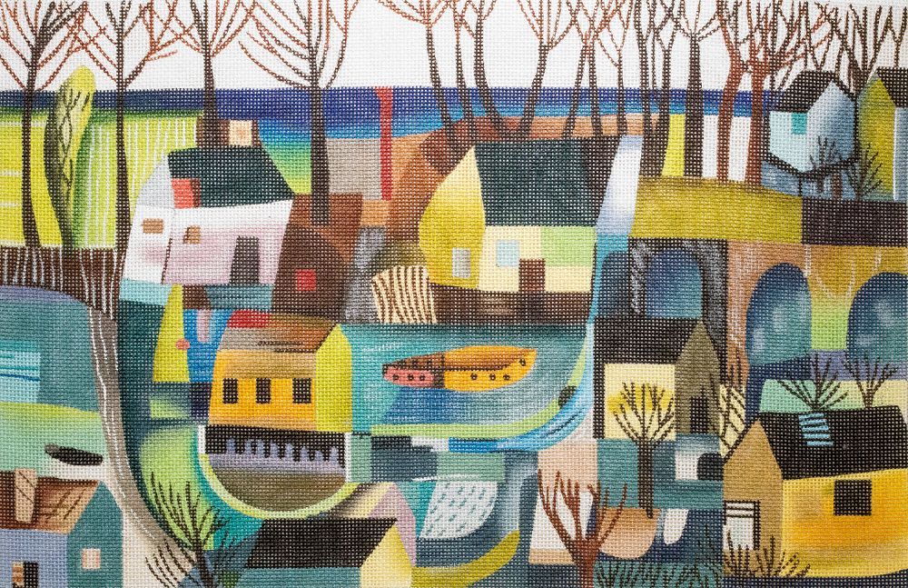 Melissa Shirley Designs Tiny Town - Este MacLead Needlepoint Canvas