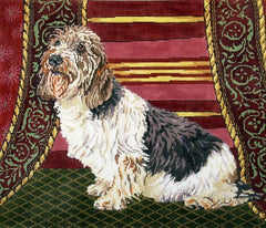 Barbara Russell Petit Basset Griffon Vendeen Dog Needlepoint Canvas