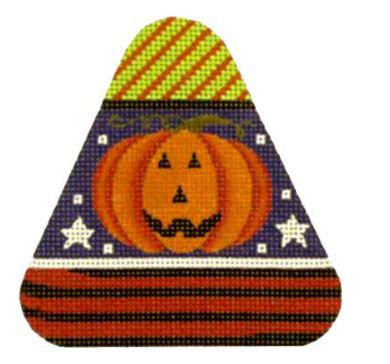 Melissa Shirley Designs Candy Corn Jack O Lantern Needlepoint Canvas