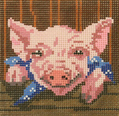 Barbara Russell Youth Collection: Pig Needlepoint Canvas