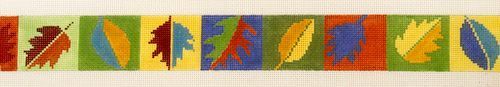 Voila Autumn Leaves Belt Needlepoint Canvas