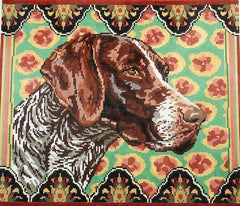 Barbara Russell German Shorthair Dog Needlepoint Canvas
