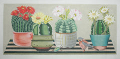 Melissa Shirley Designs Cactus Table Needlepoint Canvas