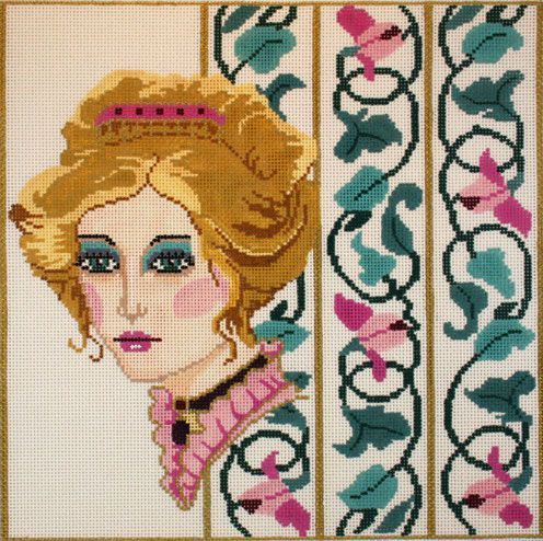 Barbara Russell Designs Victorian Illusion Needlepoint Canvas