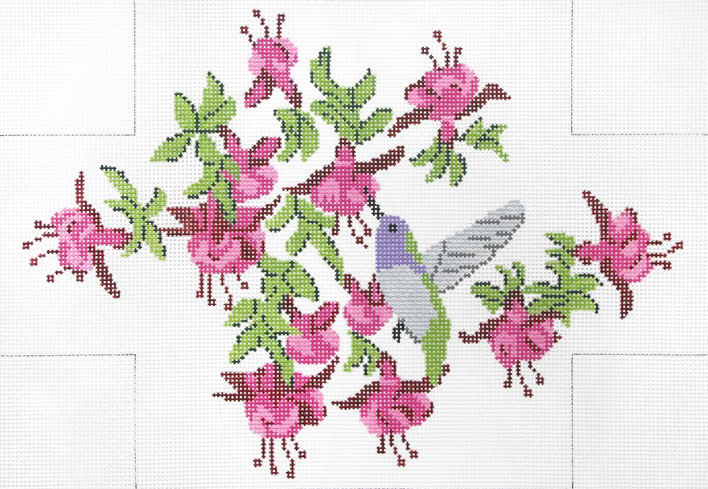 J. Child Designs Hmmingbird Brick Needlepoint Canvas