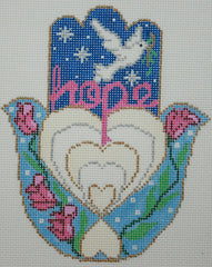 PLD Designs Sandy Utain Hamsa - Hope Needlepoint Canvas