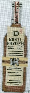 The Meredith Collection Basil Hayden Liquor Bottle Needlepoint Canvas
