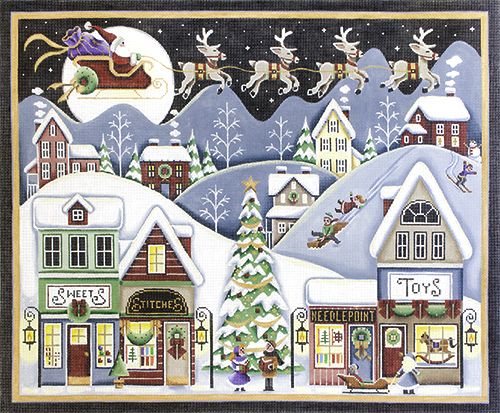 Rebecca Wood Designs Christmas Eve RW Needlepoint Canvas