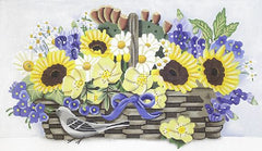Melissa Shirley Designs Sunflower Basket Needlepoint Canvas