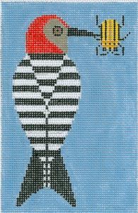 Charley Harper Baffling Belly small Needlepoint Canvas